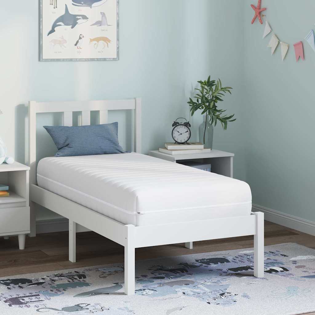 vidaXL Matras Wit 60 x 120 cm Pocketveer