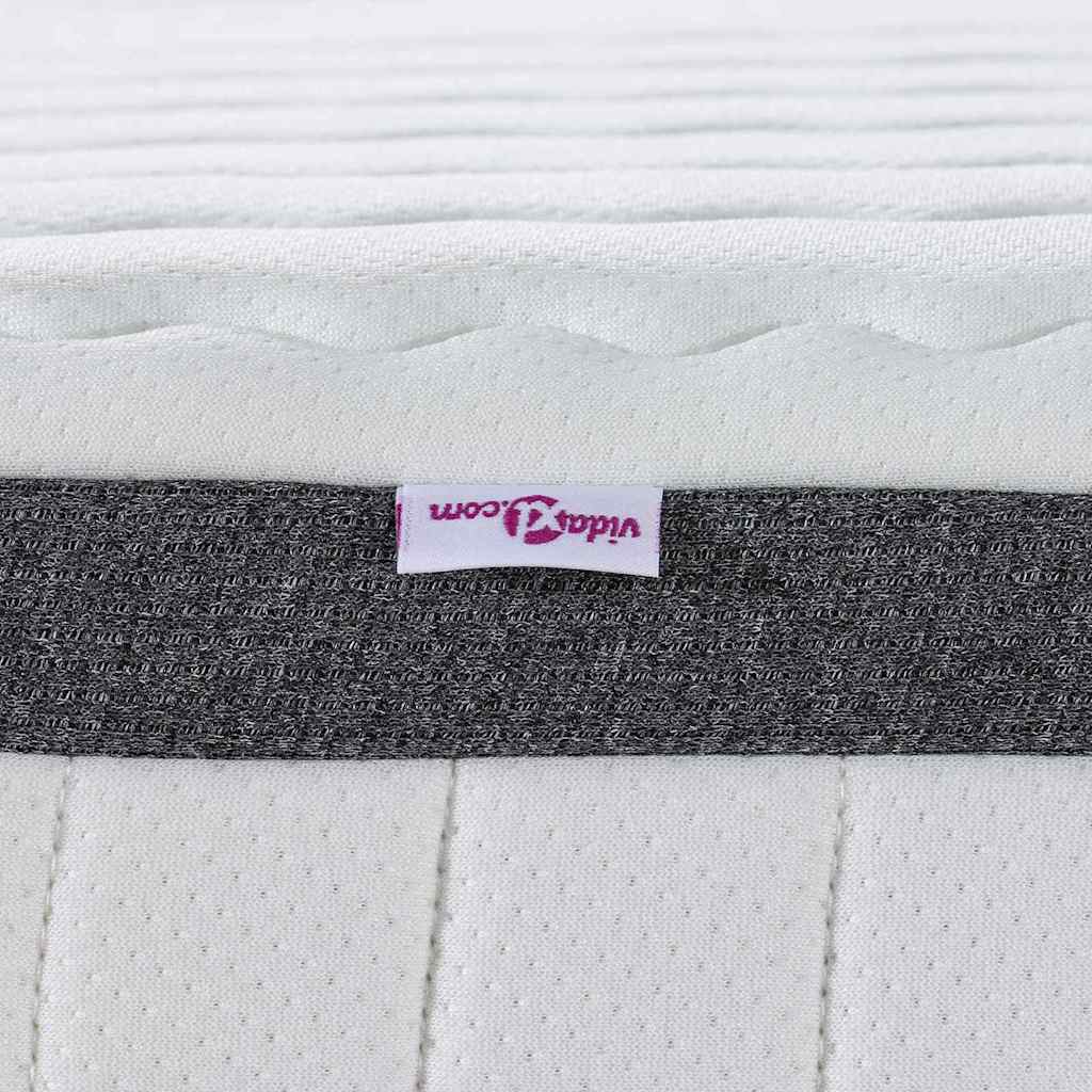 vidaXL Matras Wit en Grijs 70 x 200 cm Bonell Veer