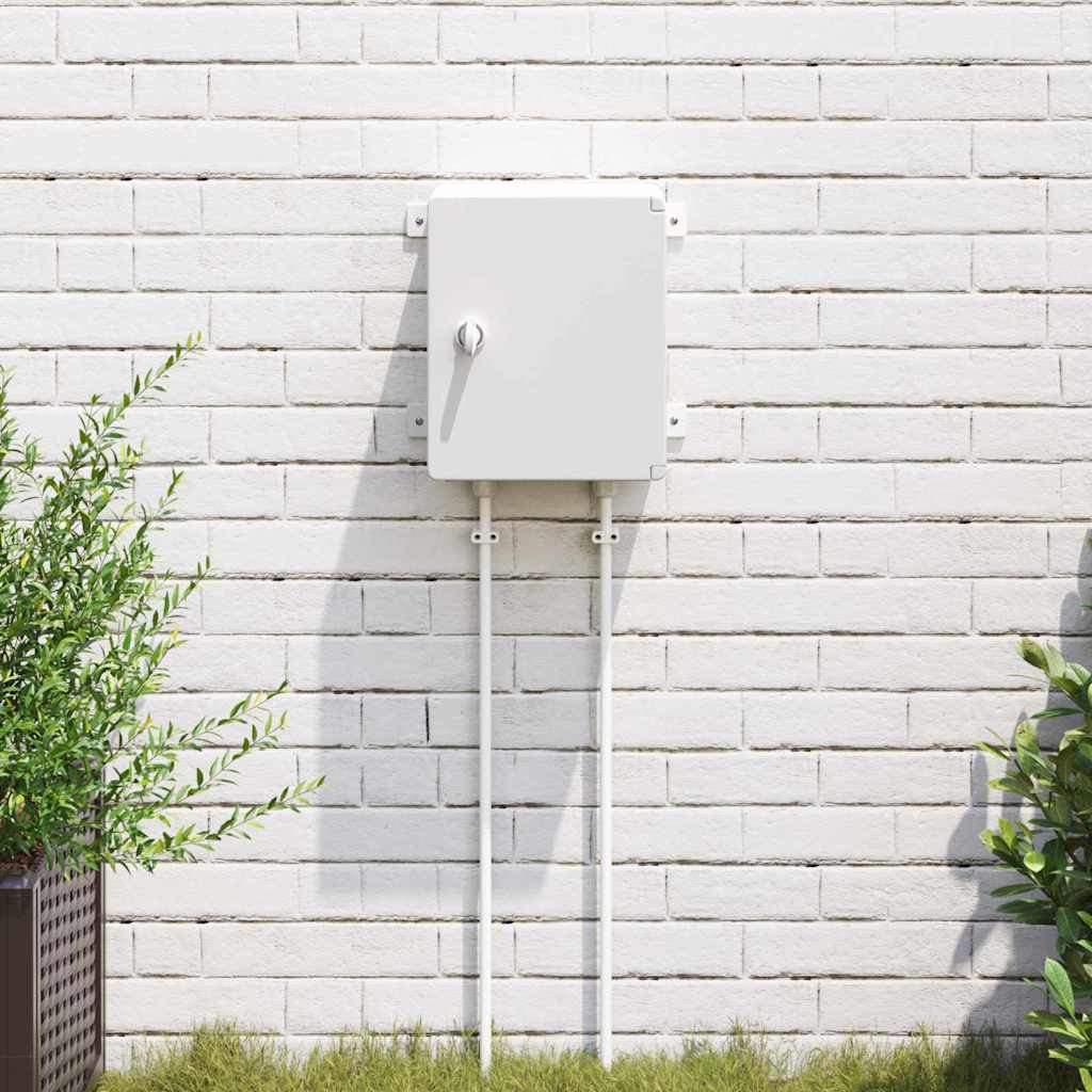 vidaXL Control Cabinet Grey 25 x 13 x 24 cm ABS Plastic