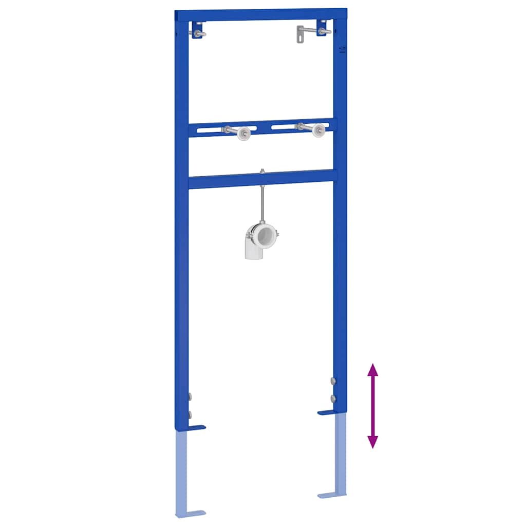 vidaXL Badkamer wandondersteuning Blauw 50 x 3 x 112 cm