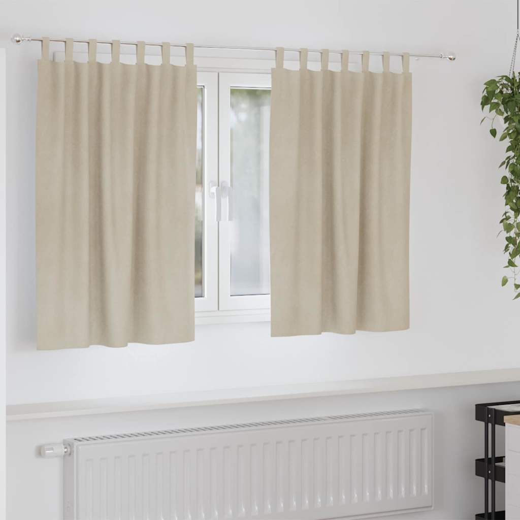 vidaXL Blackout Curtains 2 pcs Black 140 x 140 cm Velvet