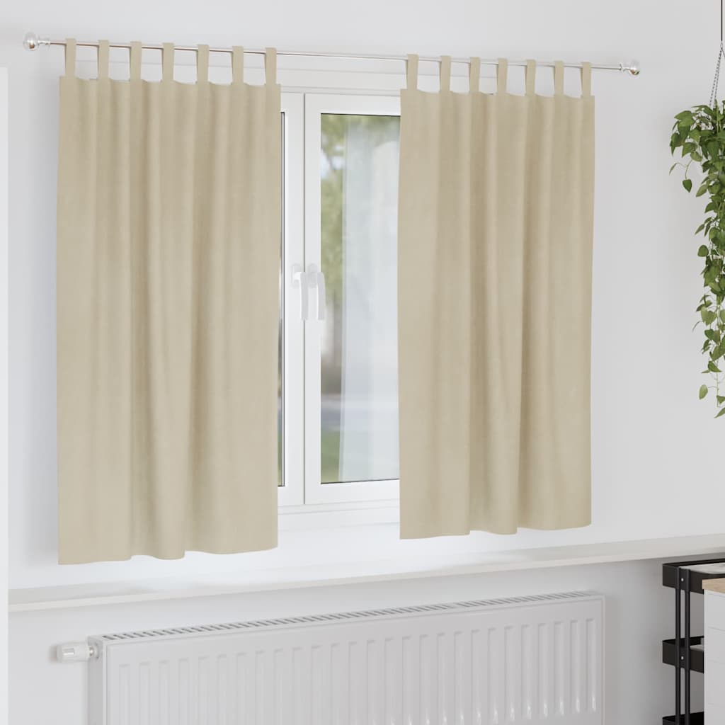 vidaXL Blackout Curtains 2 pcs Black 140 x 140 cm Velvet
