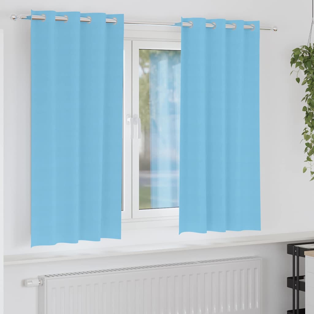 vidaXL Blackout Gordijnen met Ringen 2 pcs Beige 140 x 140 cm