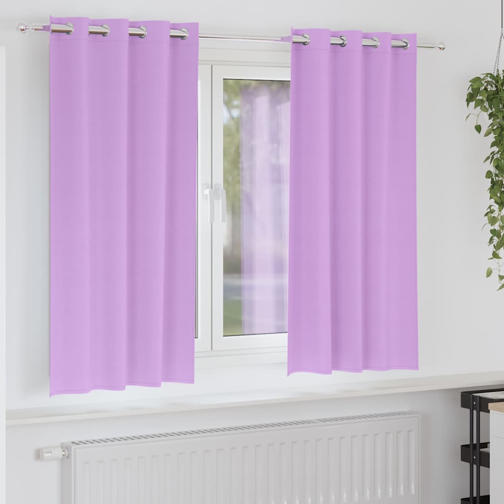 vidaXL Blackout Gordijnen met Ringen 2 pcs Beige 140 x 140 cm