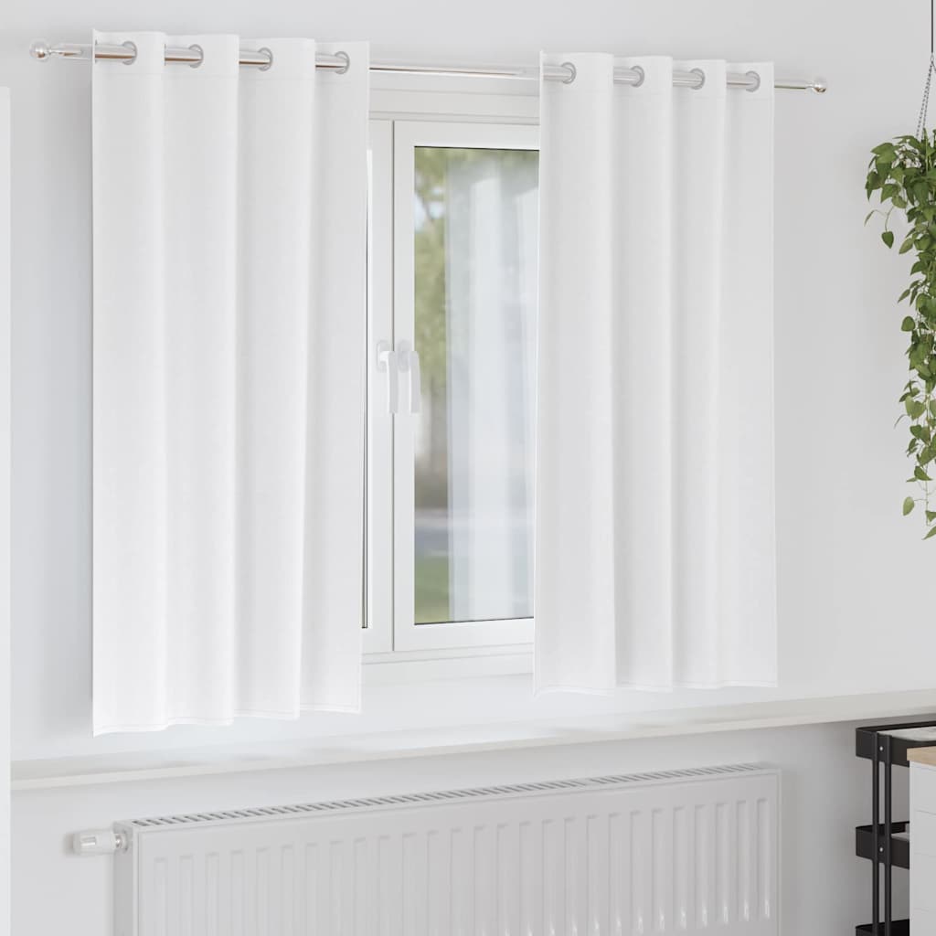 vidaXL Blackout Gordijnen met Ringen 2 pcs Beige 140 x 140 cm