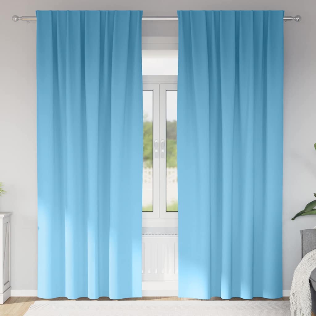 vidaXL Blackout Gordijnen met Ringen 2 pcs Beige 140 x 140 cm