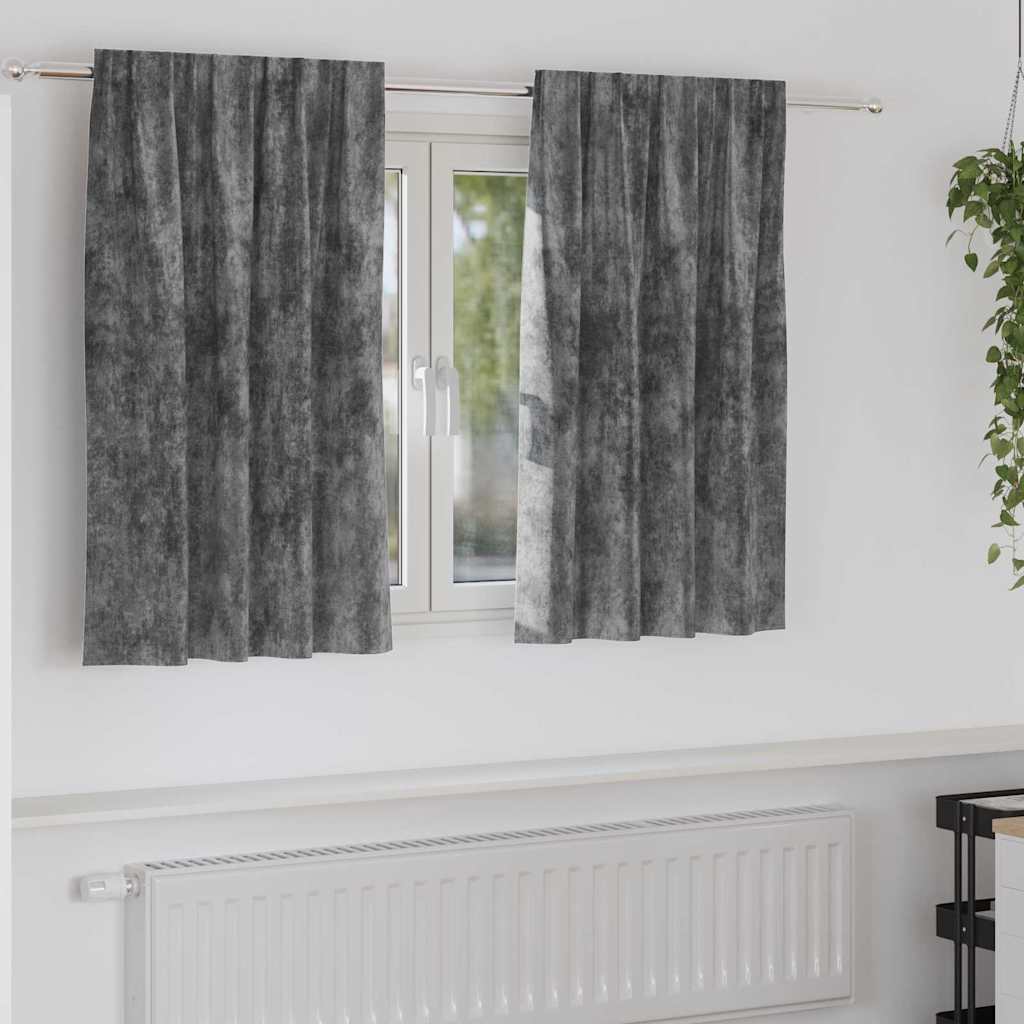 vidaXL Velvet Gordijnen 2 pcs Wijnrood 140 x 140 cm Fluweel