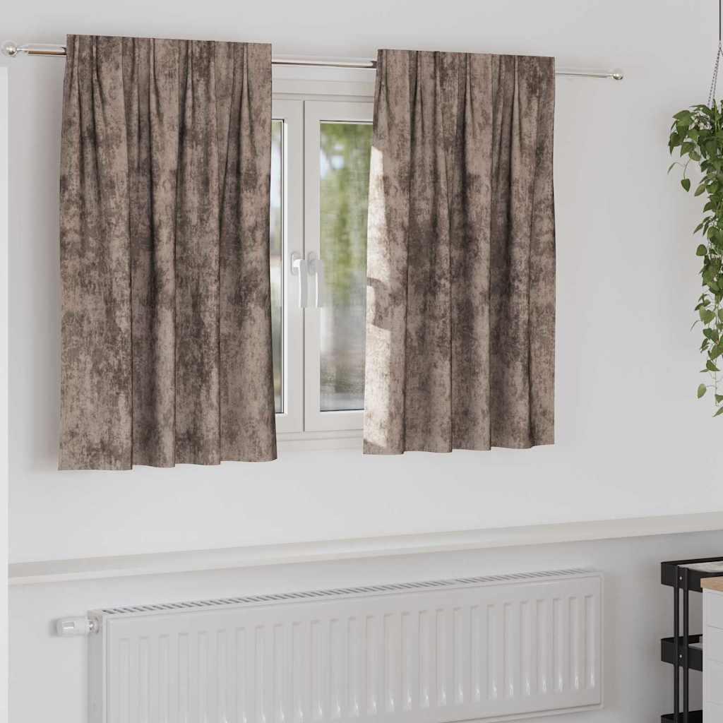 vidaXL Velvet Gordijnen 2 pcs Wijnrood 140 x 140 cm Fluweel