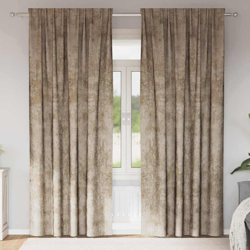 vidaXL Velvet Gordijnen 2 pcs Wijnrood 140 x 140 cm Fluweel