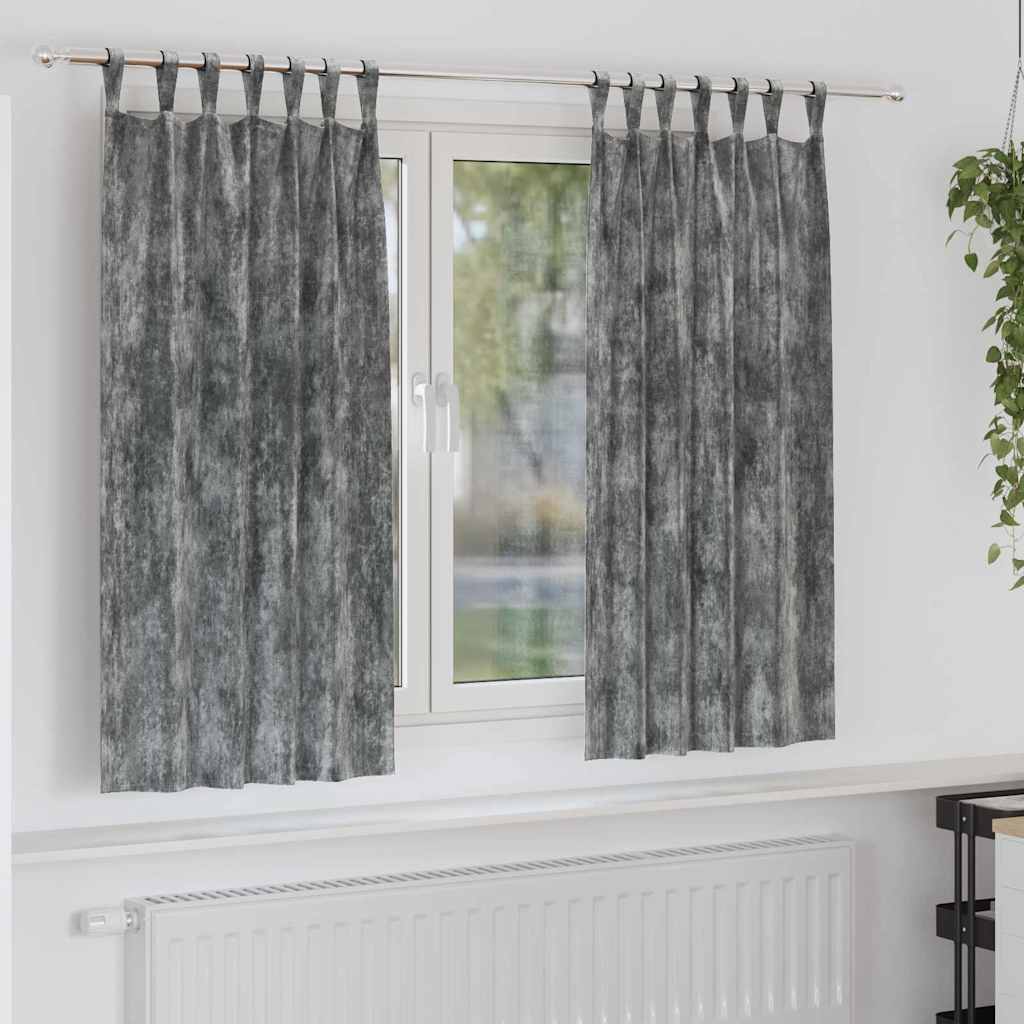 vidaXL Velvet Gordijnen 2 pcs Wijnrood 140 x 140 cm Fluweel