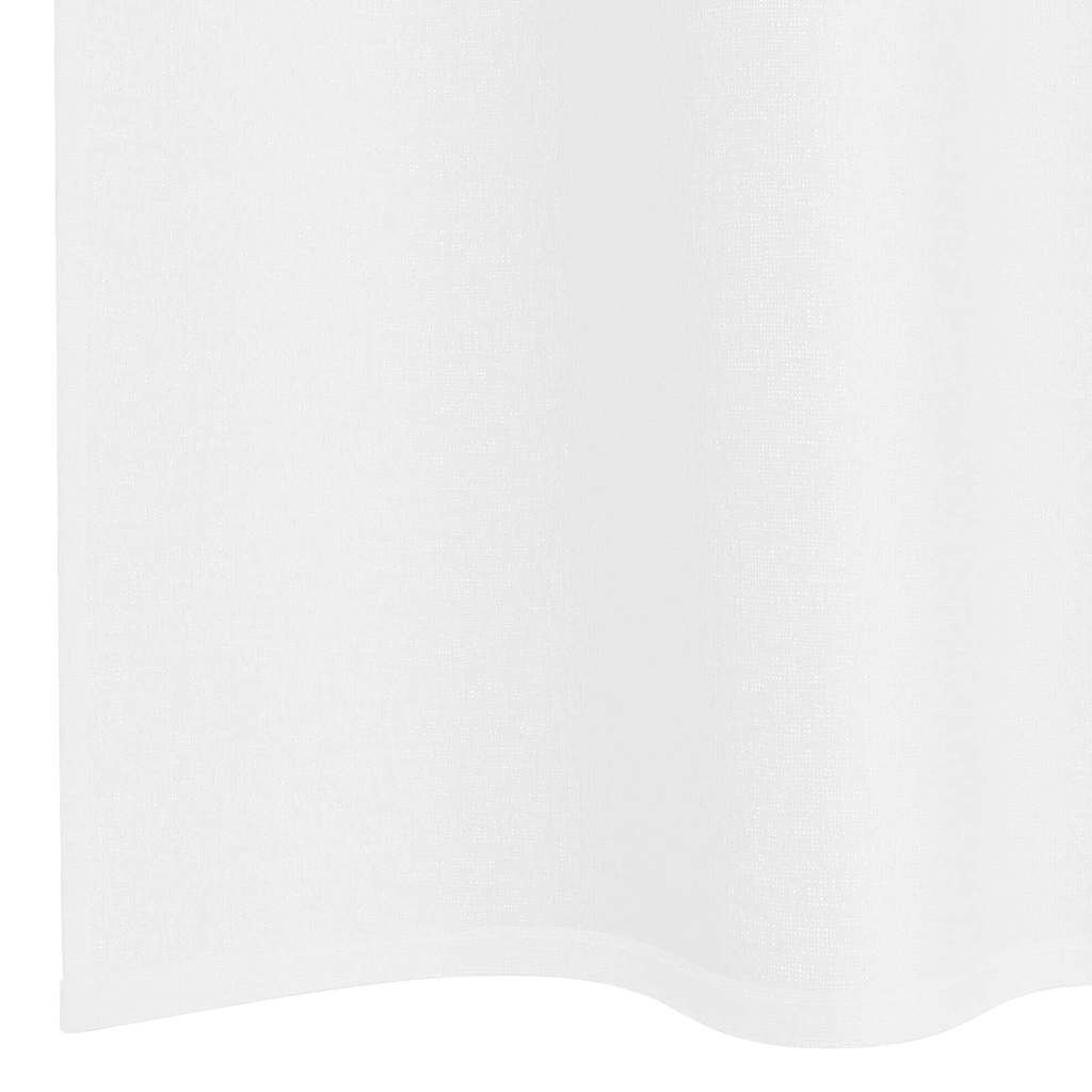vidaXL Voile Gordijn met gordijnen 2 pcs Wit 140 x 140 cm Polyester
