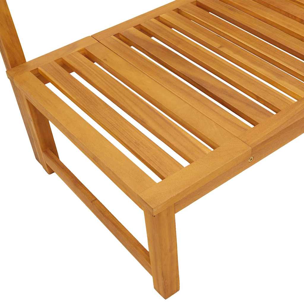 vidaXL Ligstoel Olie Natuurlijk 200 x 57 x 75cm Massief acaciahout