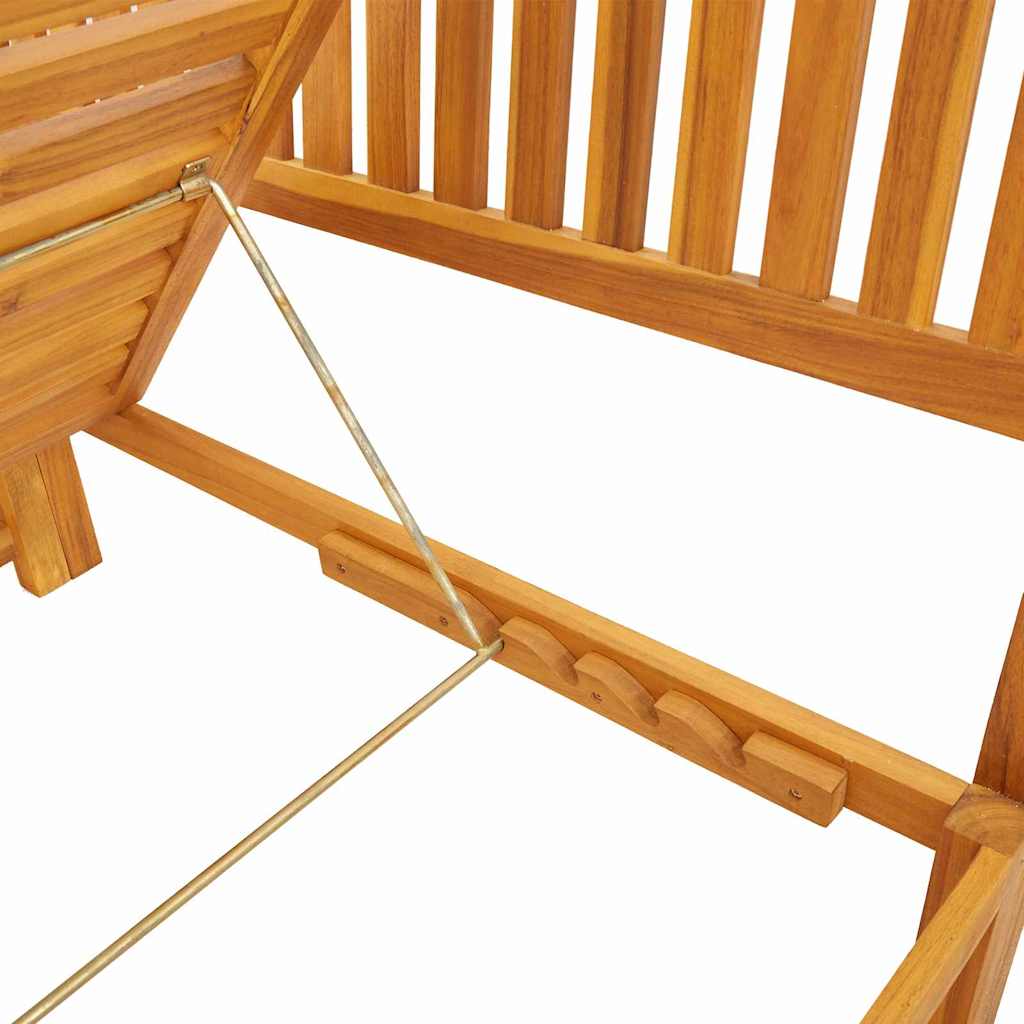 vidaXL Ligstoel Olie Natuurlijk 200 x 57 x 75cm Massief acaciahout