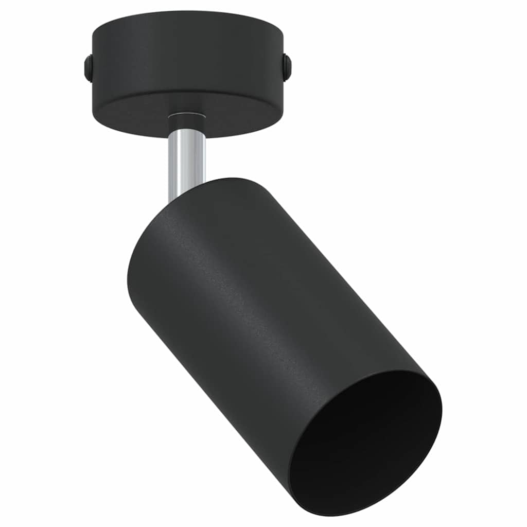 vidaXL Plafondspot met schijnwerpers Zwart 6 x 6 x 16 cm Metaal