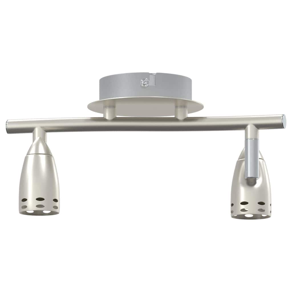 vidaXL Plafondspot met schijnwerpers Nikkel 27 x 10 x 12 cm Metaal