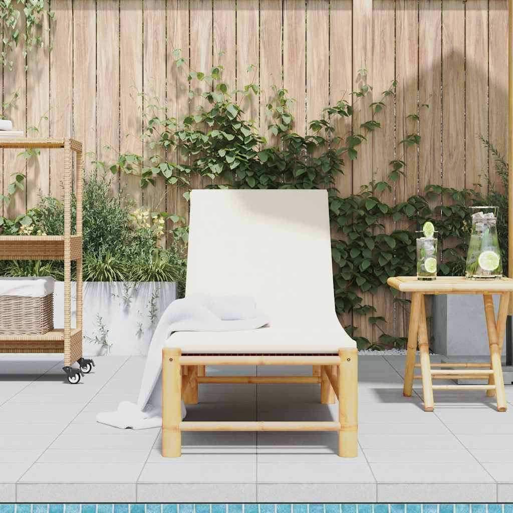 vidaXL Ligbed 55x199x30 cm bamboe