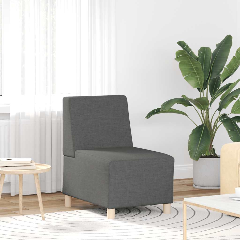 vidaXL Modulaire Sofa Eenheid Armless 2 pcs Lichtgrijs 55 x 74 x 82 cm