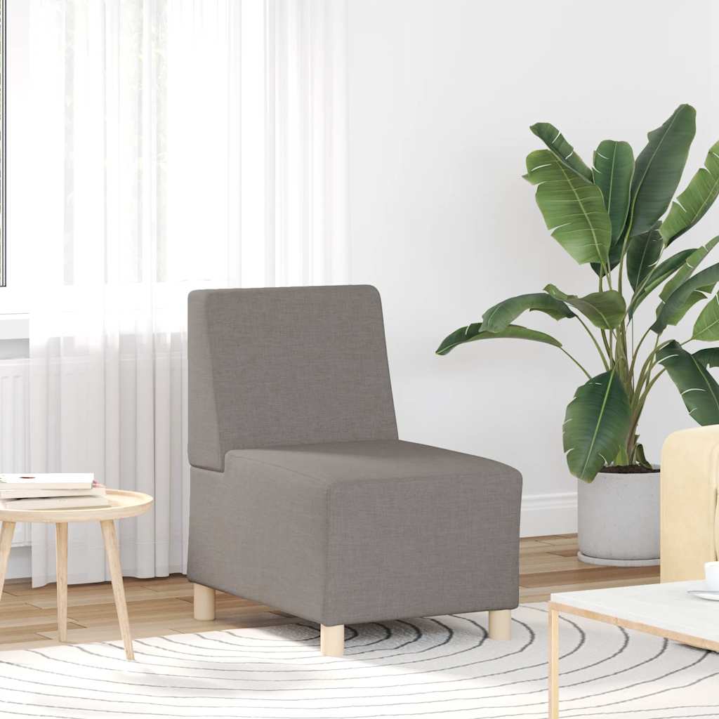 vidaXL Modulaire Sofa Eenheid Armless 2 pcs Lichtgrijs 55 x 74 x 82 cm