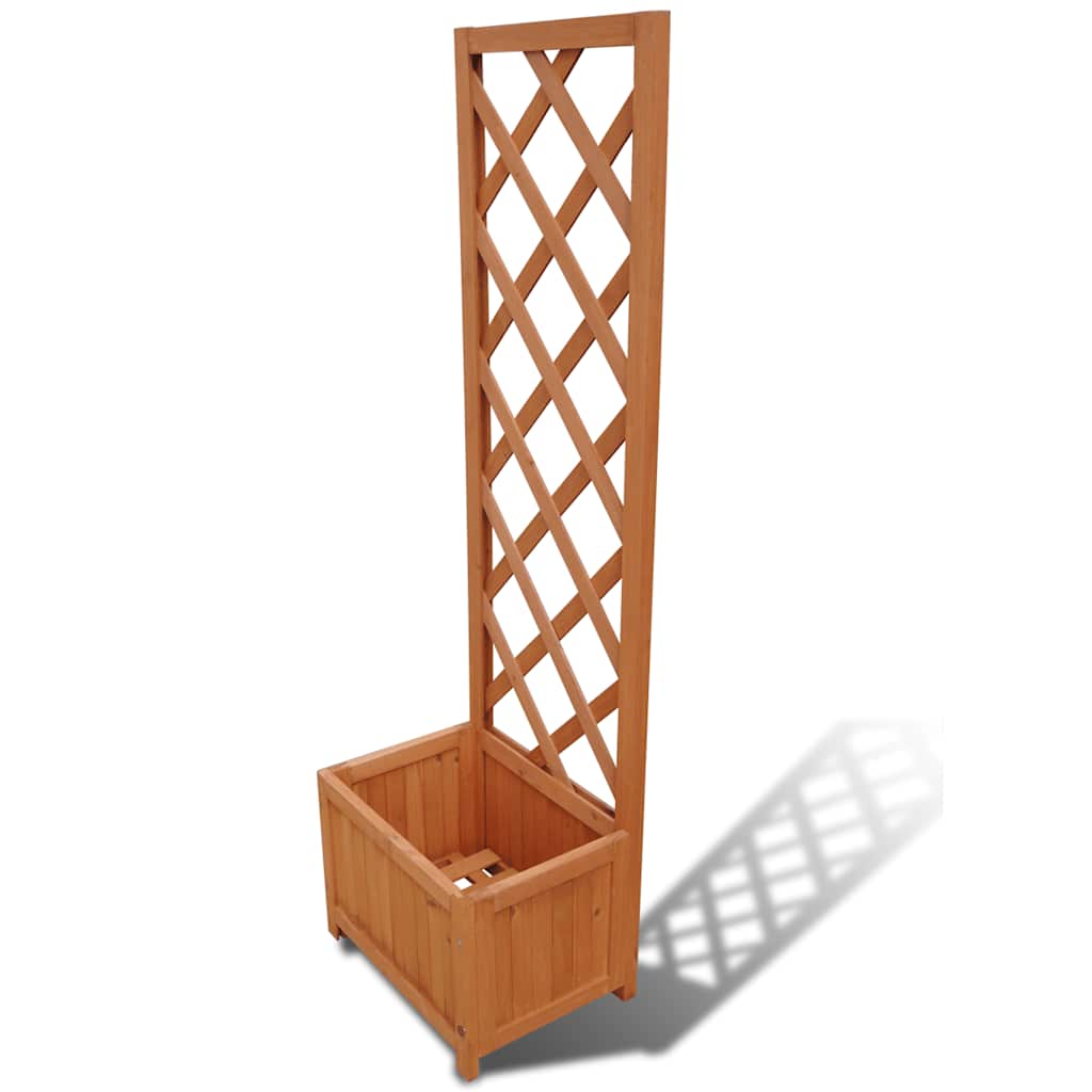vidaXL Latwerkplantenbak 40x30x135 cm massief vurenhout
