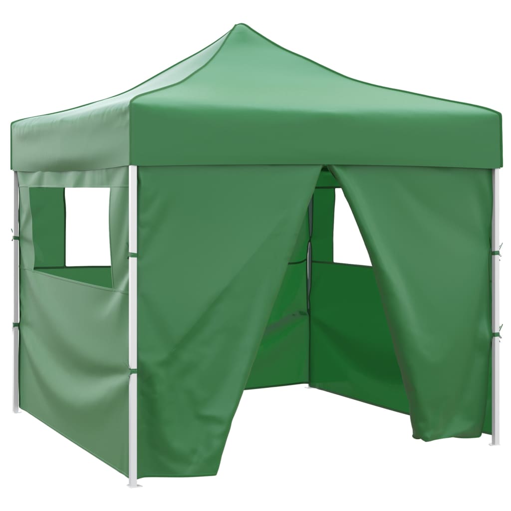 vidaXL Vouwtent met 4 zijwanden 3x3 m crème