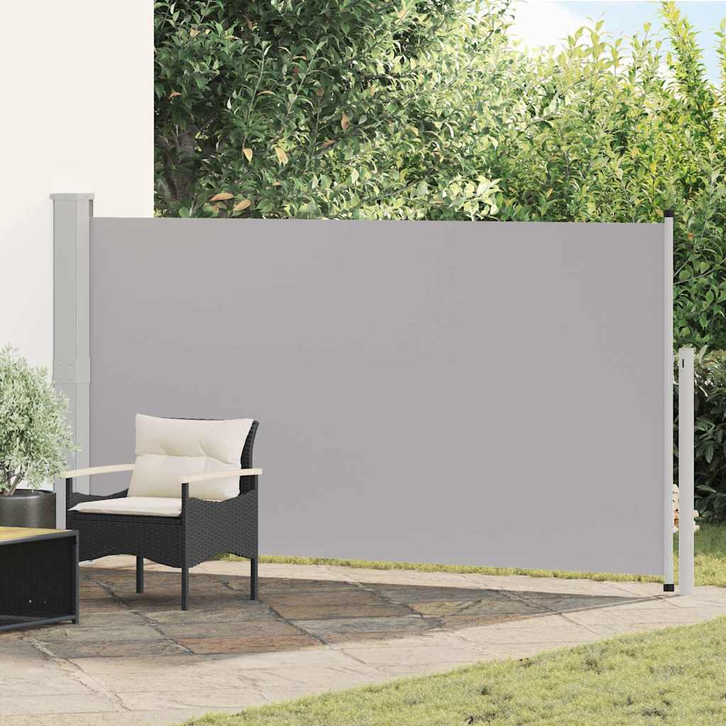 vidaXL Tuinscherm uittrekbaar 140x600 cm zwart
