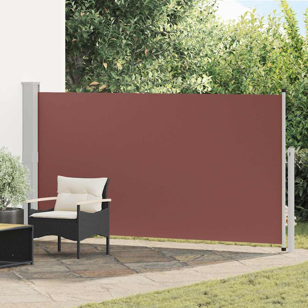 vidaXL Tuinscherm uittrekbaar 140x600 cm zwart
