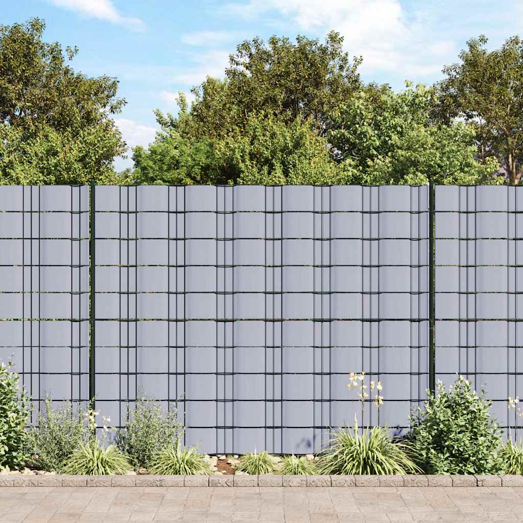 vidaXL Tuinscherm 35x0,19 m PVC groen
