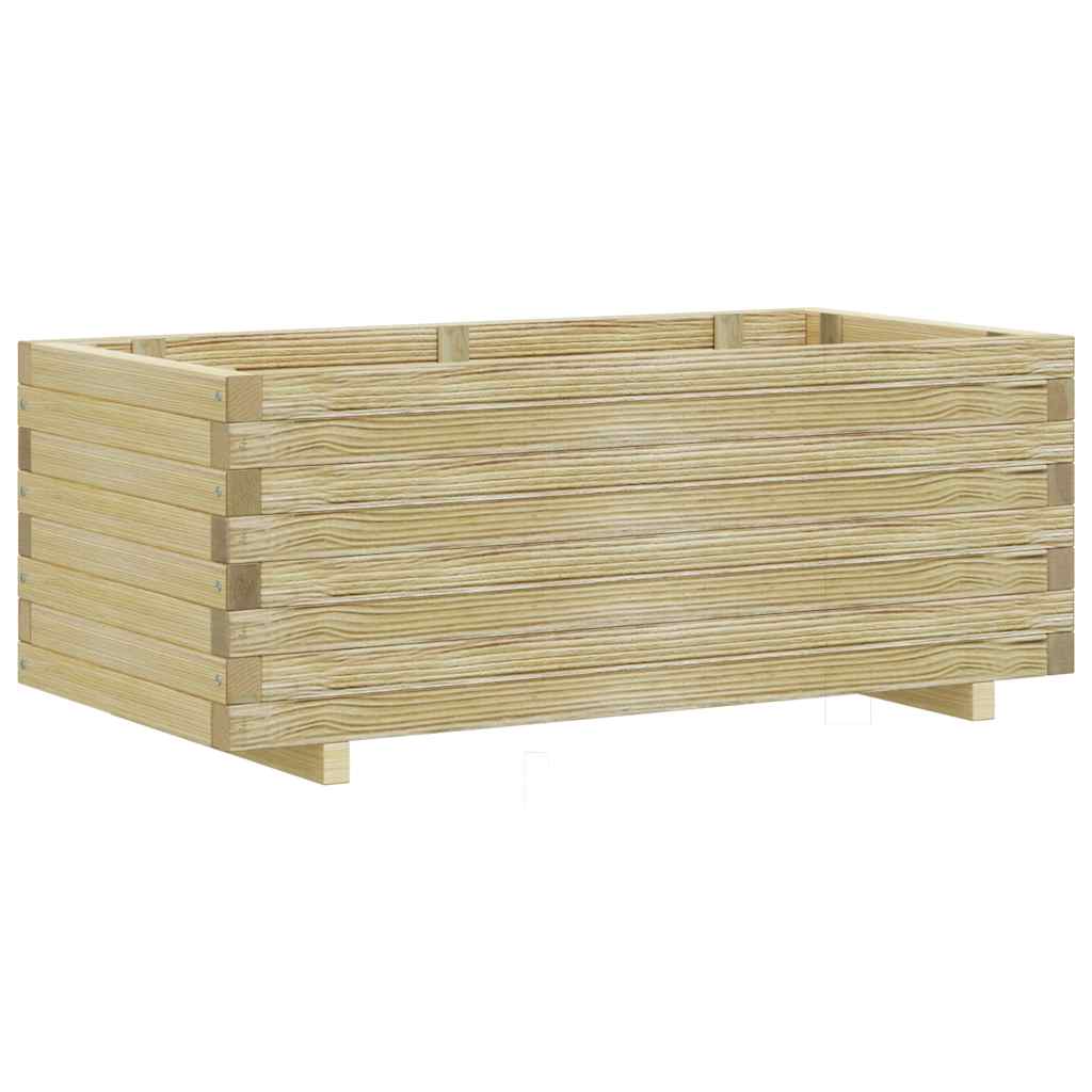 vidaXL Raised Square Planter 50x50x40 cm Wood
