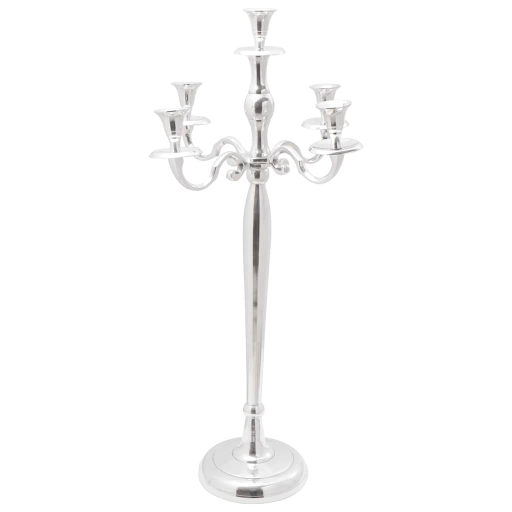 vidaXL Kaarsenhouder Zilver 39 x 39 x 60 cm Aluminium