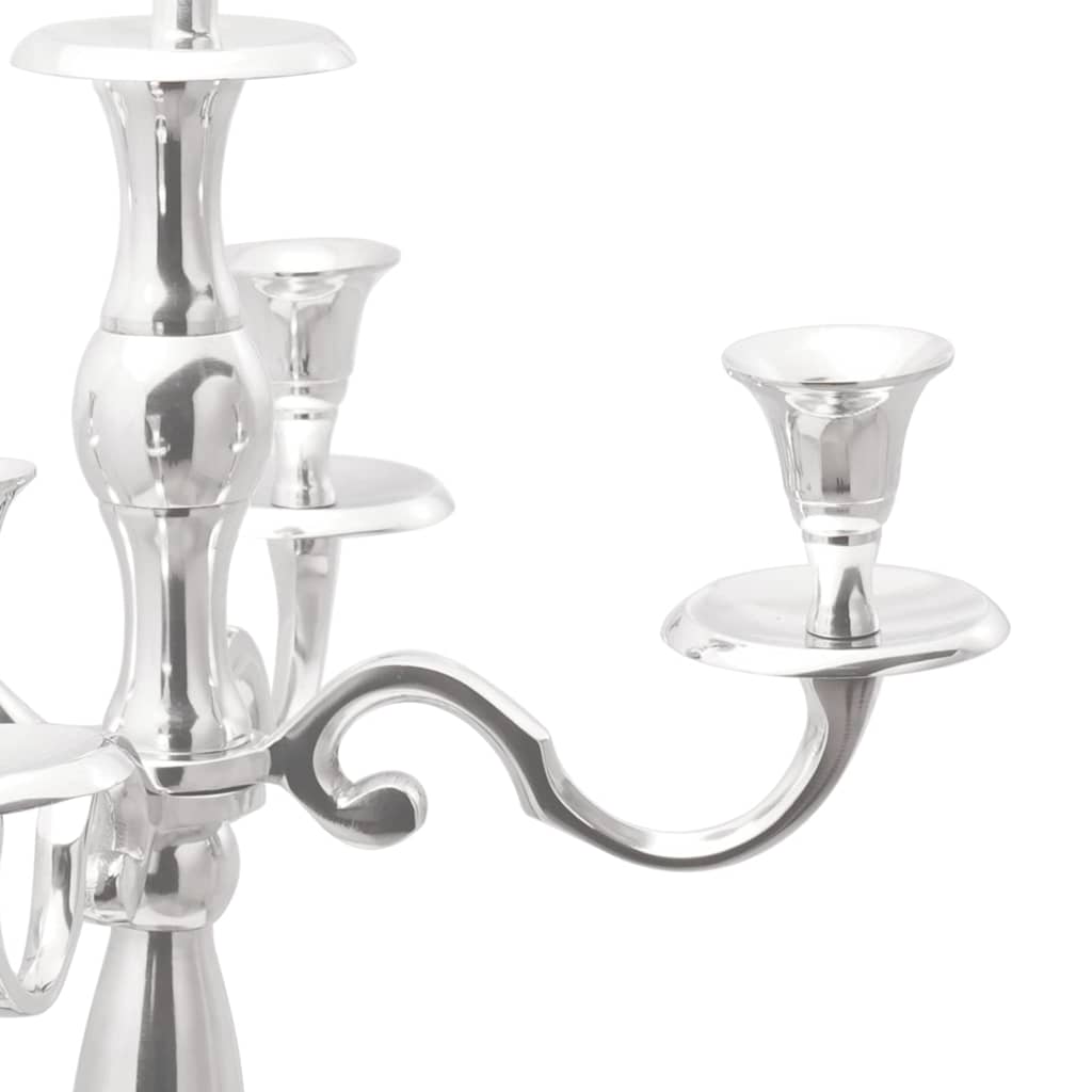 vidaXL Kaarsenhouder Zilver 39 x 39 x 60 cm Aluminium