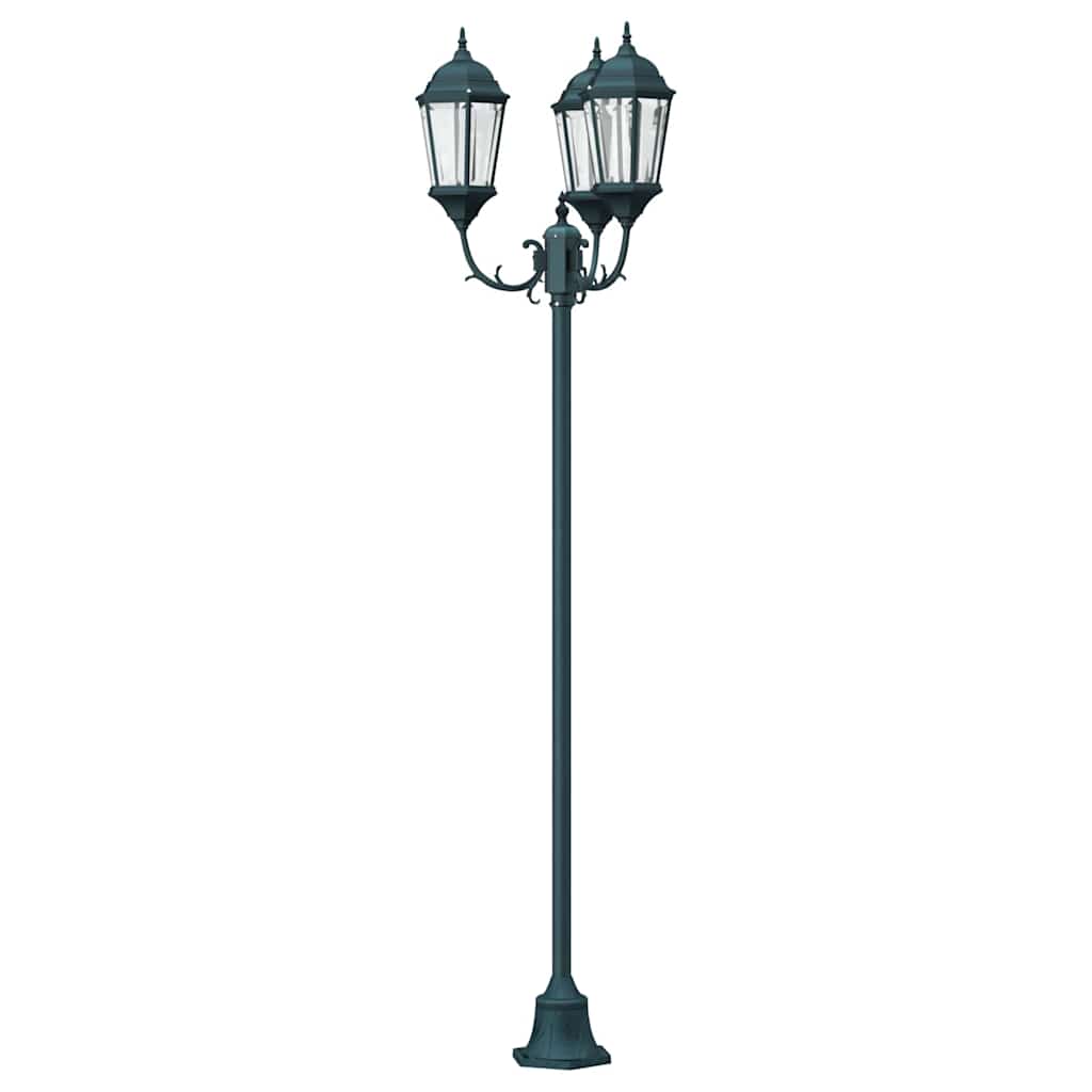 vidaXL Tuin Lamp Vintage geborsteld groen 57 x 49 x 241 cm