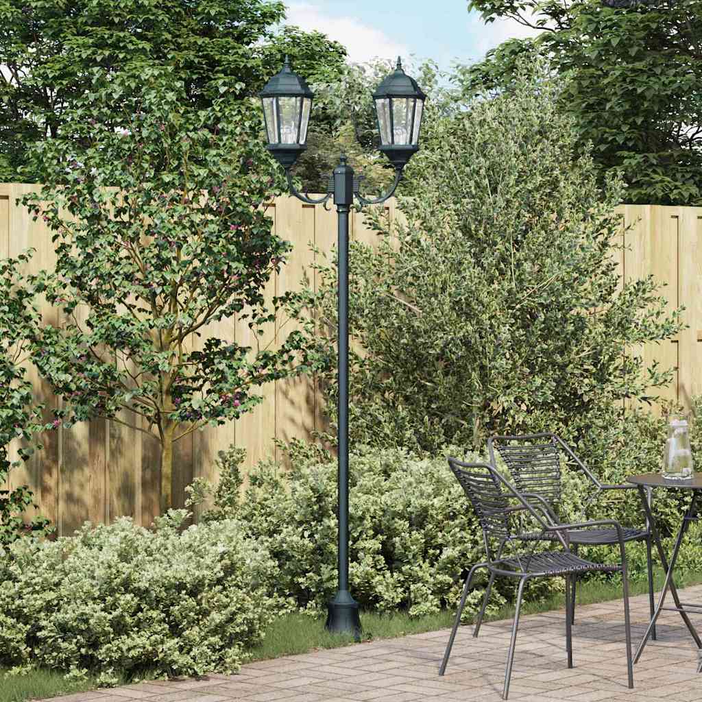 vidaXL Tuin Lamp Vintage geborsteld groen 57 x 49 x 241 cm
