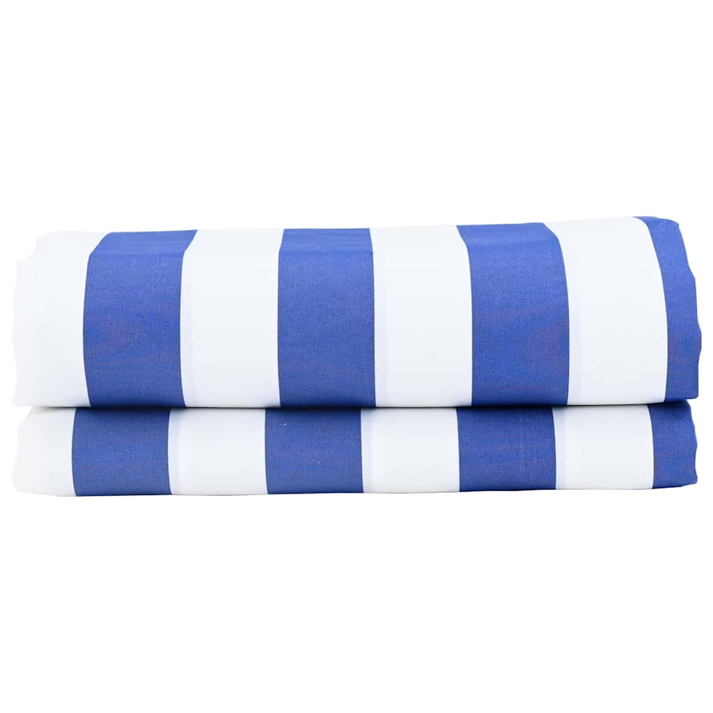 vidaXL Side Wall Replacement Blue and White 1000 x 160 cm Polyester Fabric