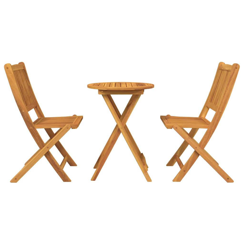 vidaXL Tuin Bistro Set 3 pcs Bruin Massief Acacia Hout
