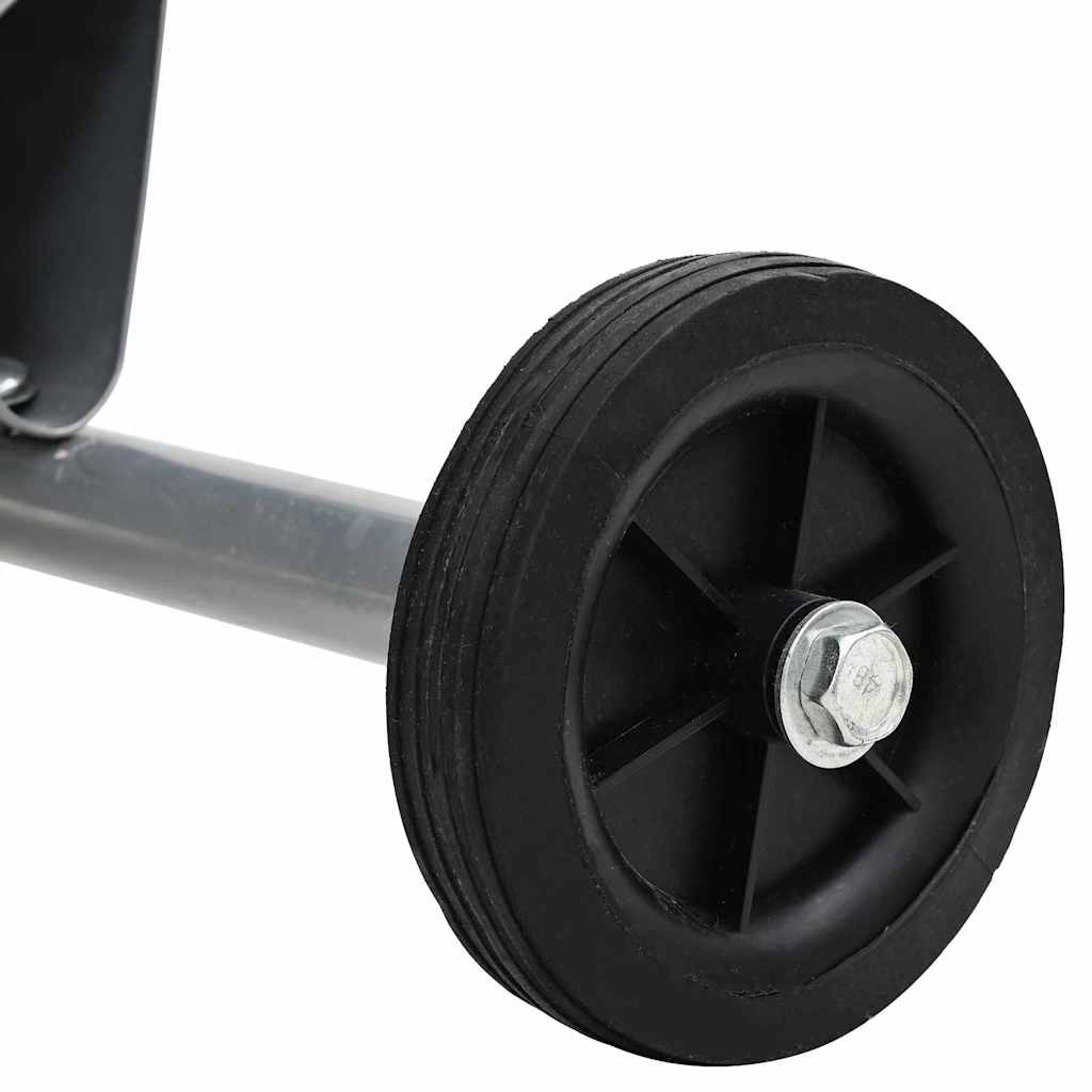 vidaXL Trommelventilator met wiel Zilver 79 x 37 x 82 cm Aluminium