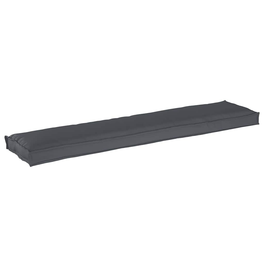 vidaXL Pallet Kussen Antraciet 180 x 40 x 8 cm Oxford Stof