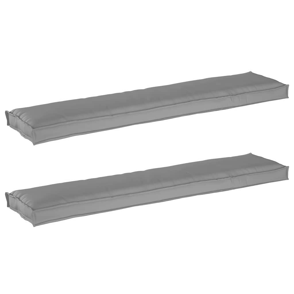 vidaXL Pallet Cushion Set 2 pcs Anthracite 180 x 40 x 8 cm Oxford Fabric