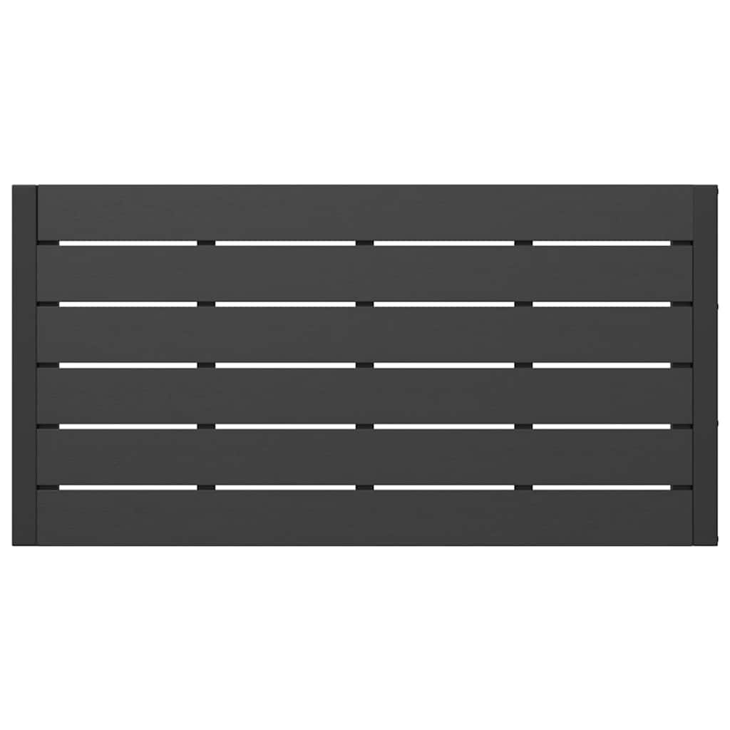 vidaXL Tuin Eettafel Set 3 pcs Antraciet Staal