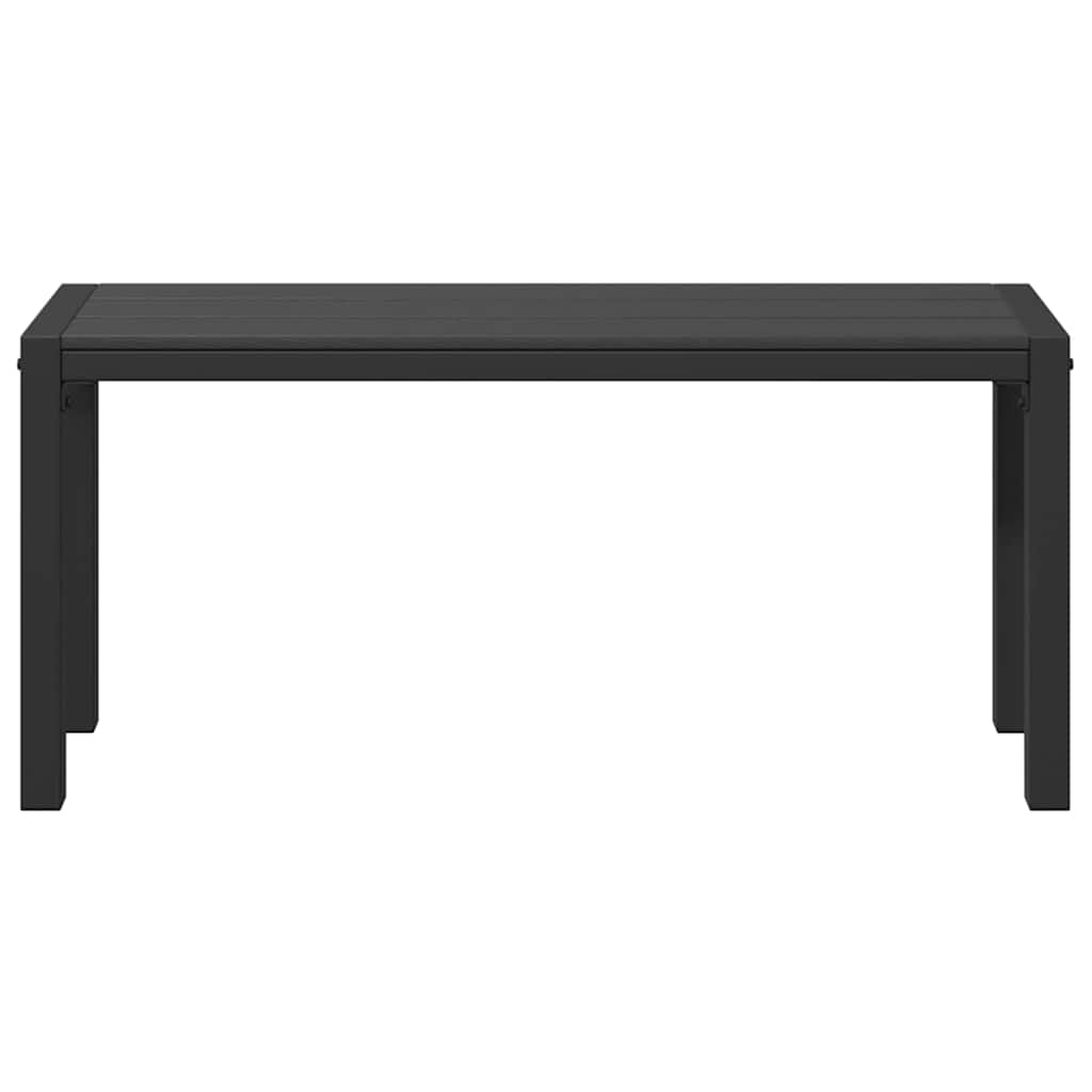 vidaXL Tuinbank Zwart 100 x 28 x 45cm Staal