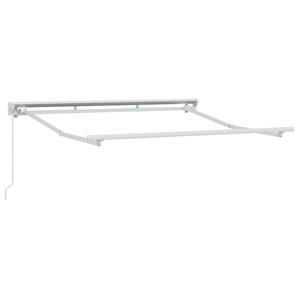 vidaXL Zonnescherm Frame Wit 2,5 x 2 m Poedergecoat staal