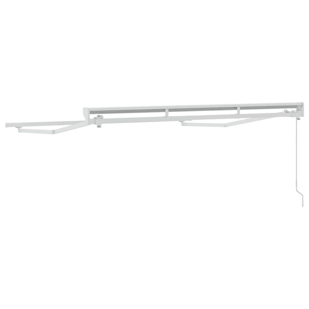 vidaXL Zonnescherm Frame Wit 2,5 x 2 m Poedergecoat staal