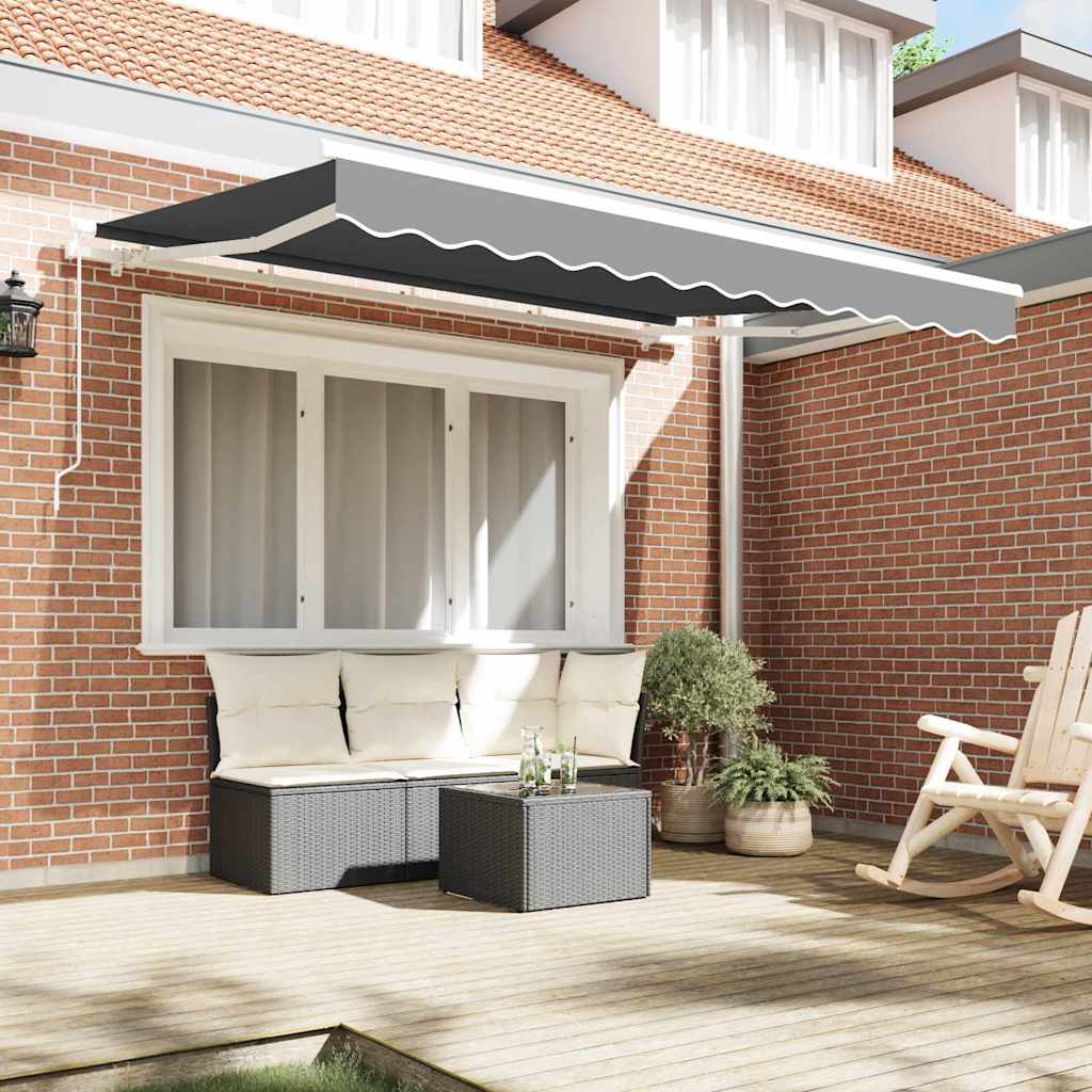 vidaXL Zonnescherm Frame Wit 2,5 x 2 m Metaal