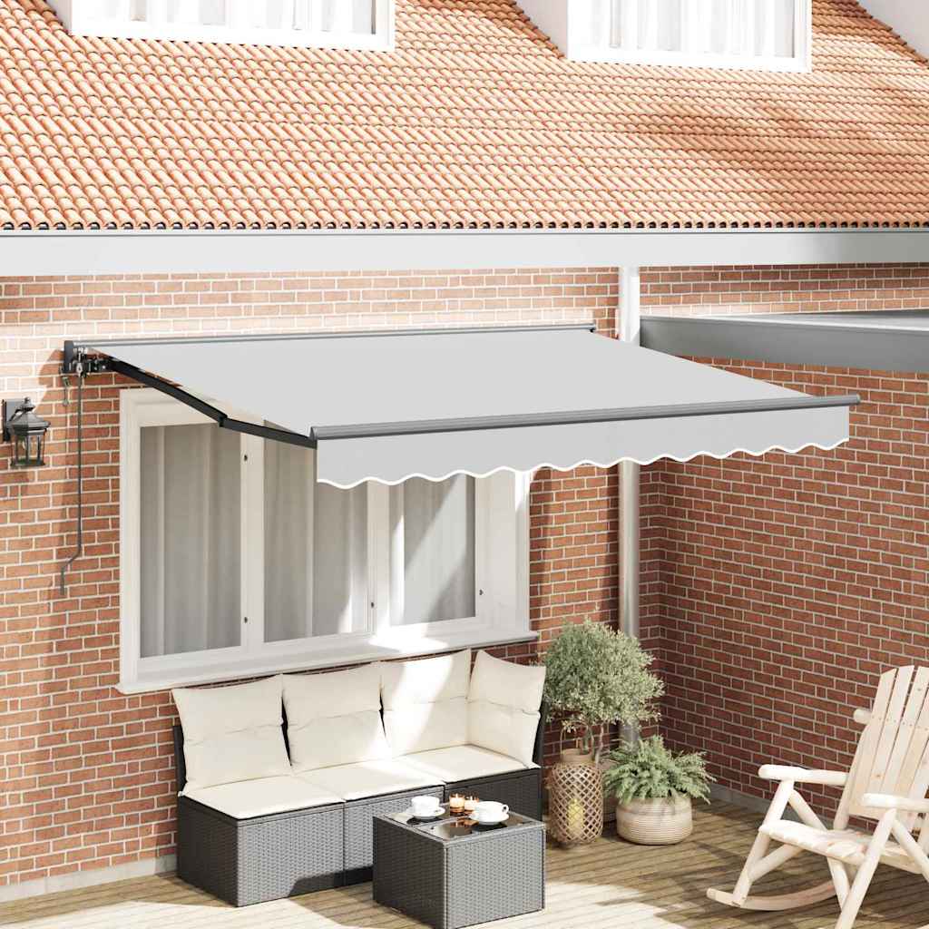 vidaXL Zonnescherm Frame Wit 2,5 x 2 m Metaal