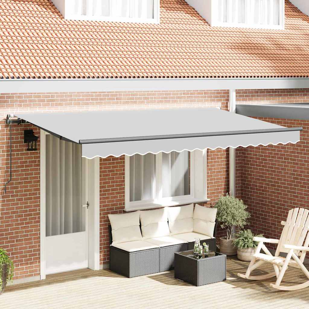 vidaXL Zonnescherm Frame Wit 2,5 x 2 m Metaal