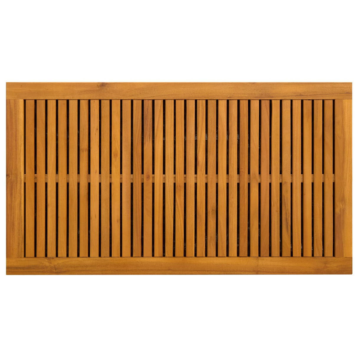 vidaXL Tuinopslagdoos 185 L Massief Acacia Hout 60 x 50 x 56 cm Zwart