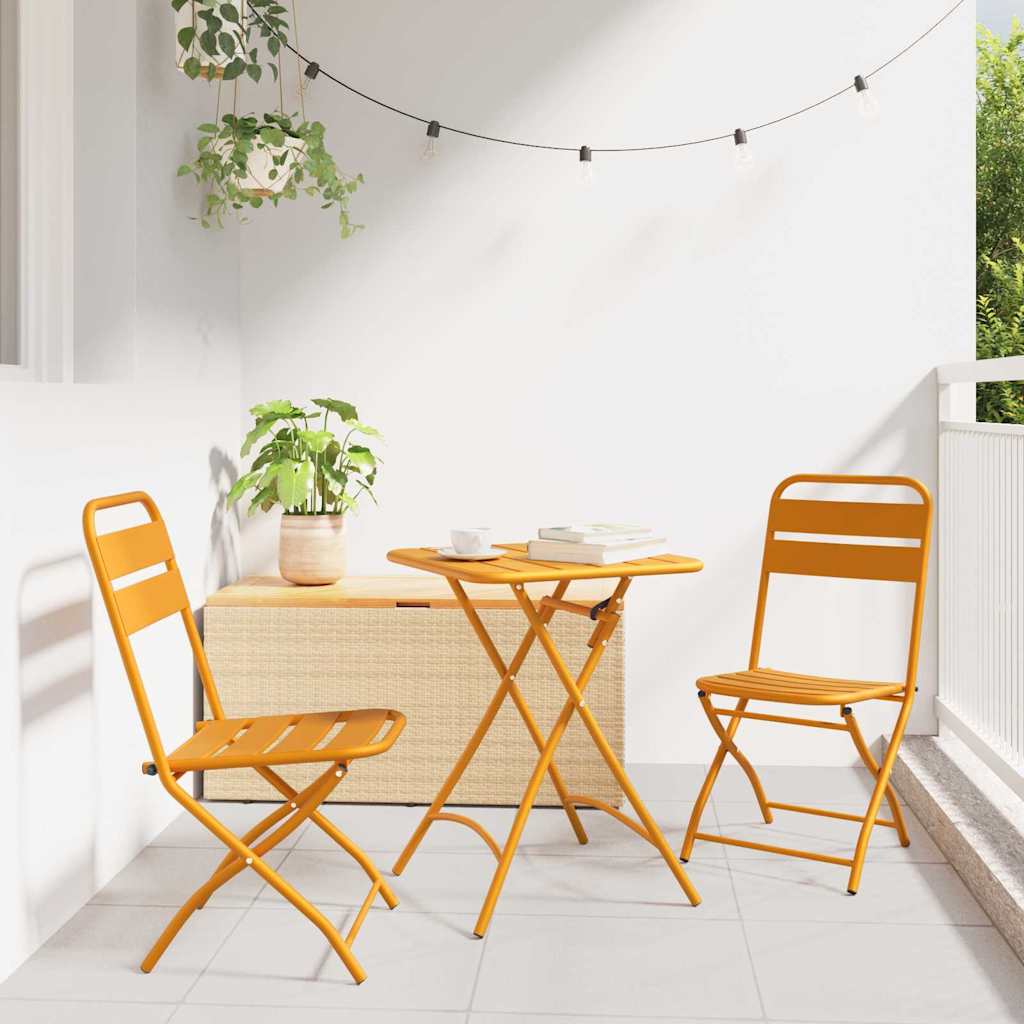 vidaXL Tuinstoel Die Opgevouwen Kan Worden 2 pcs Groen 42 x 52 x 82cm