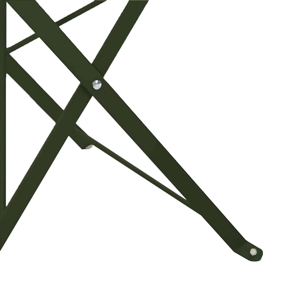 vidaXL Tuinstoel Die Opgevouwen Kan Worden 2 pcs Groen 42 x 46 x 82cm