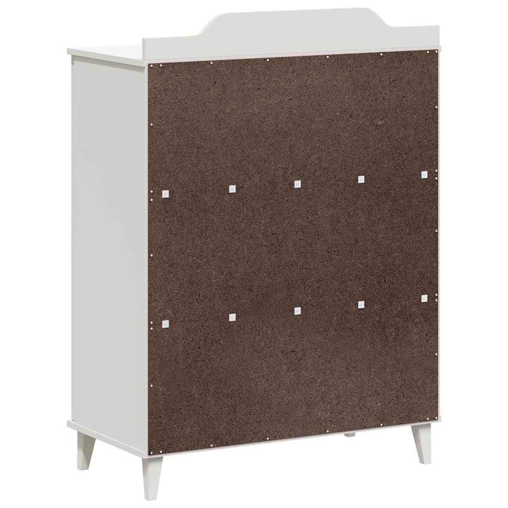 vidaXL Kast met twee deuren en krijtbord voorkant ROROS Wit