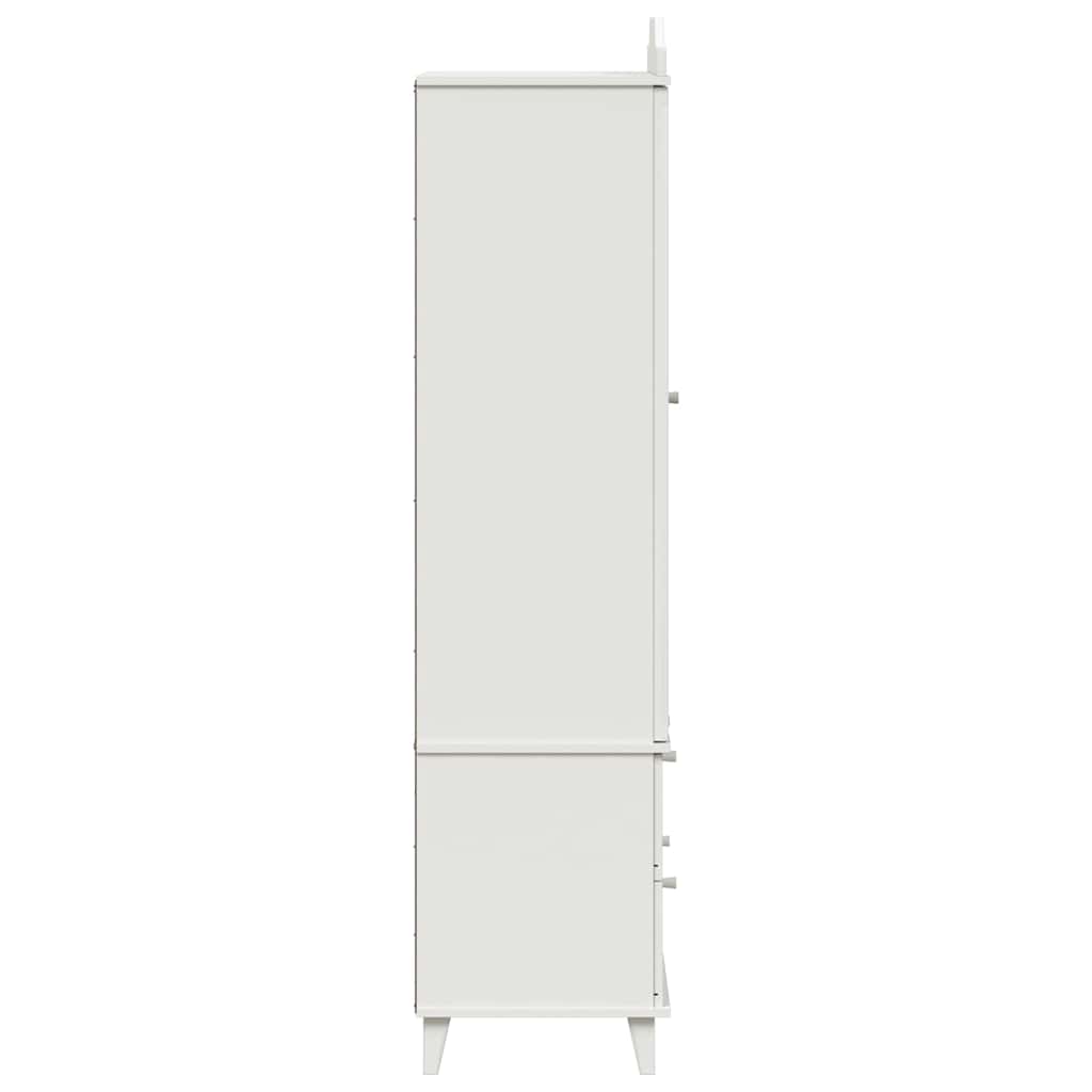 vidaXL Chalkboard Wardrobe ROROS White 90 x 45 x 180 cm Engineered Wood