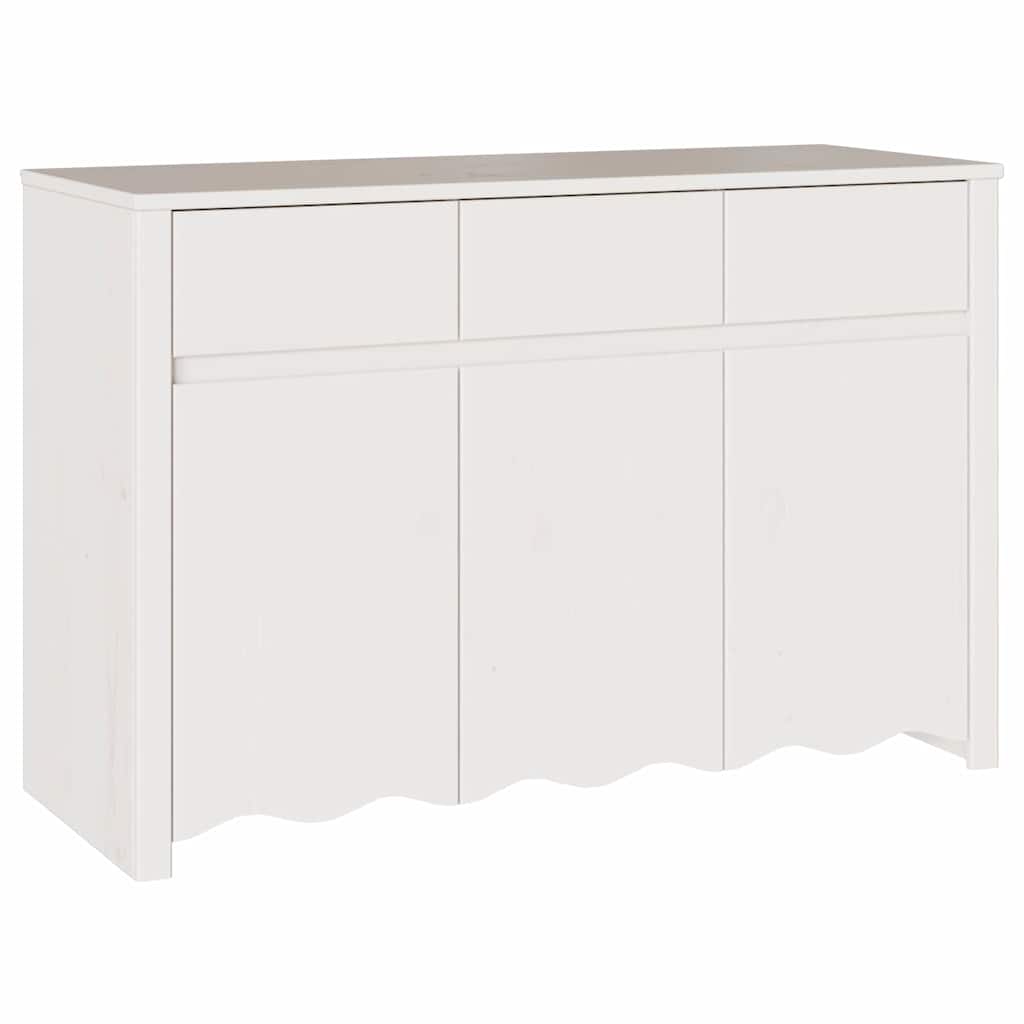 vidaXL Dressoir Drammen Eiken 114 x 43 x 75,5 cm Massief grenenhout